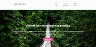 miniature portfolio web page